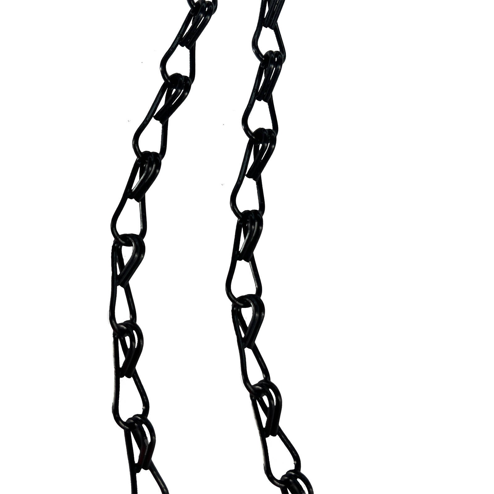 Jack 460mm Black Steel Hanging Basket Chain Set, Outdoor
