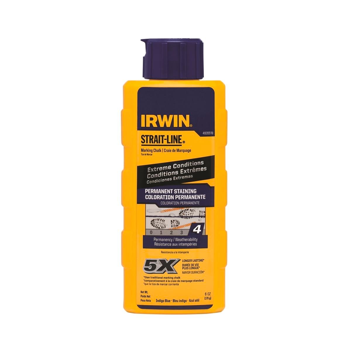 Irwin 170g Indigo Strait-Line Waterproof Chalk Powder
