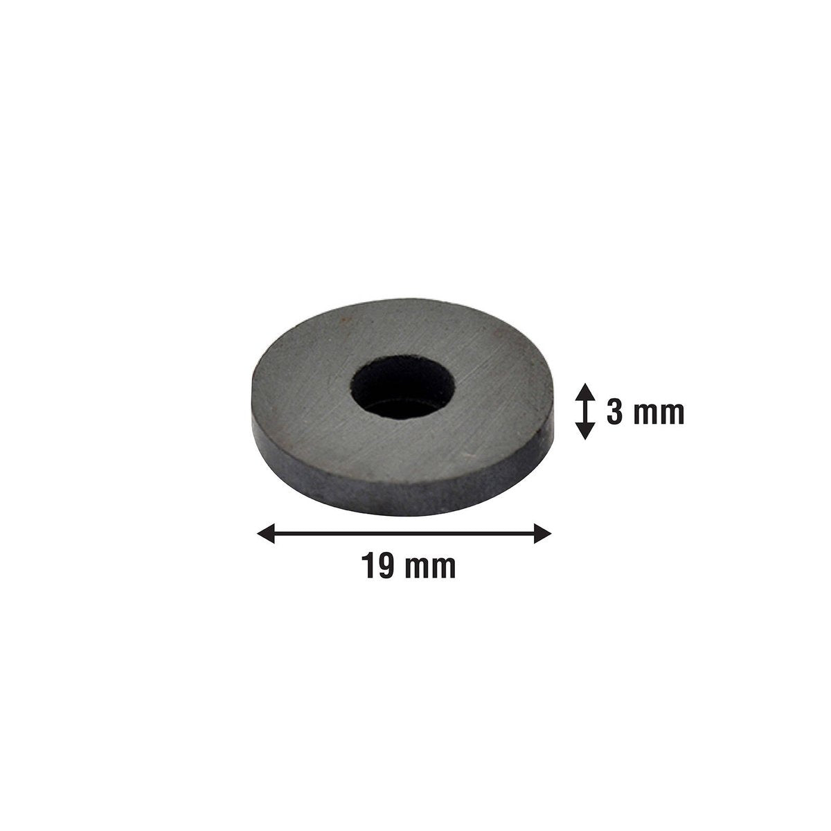 Everhang 19mm Ceramic Donut Magnet 6 Pack Ferrite