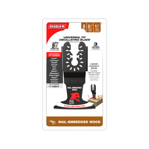 Diablo 65mm Bi-Metal Multi Tool Blades - 3 Pack - Universal Fit - Durable - SuperSaverAU - view 1