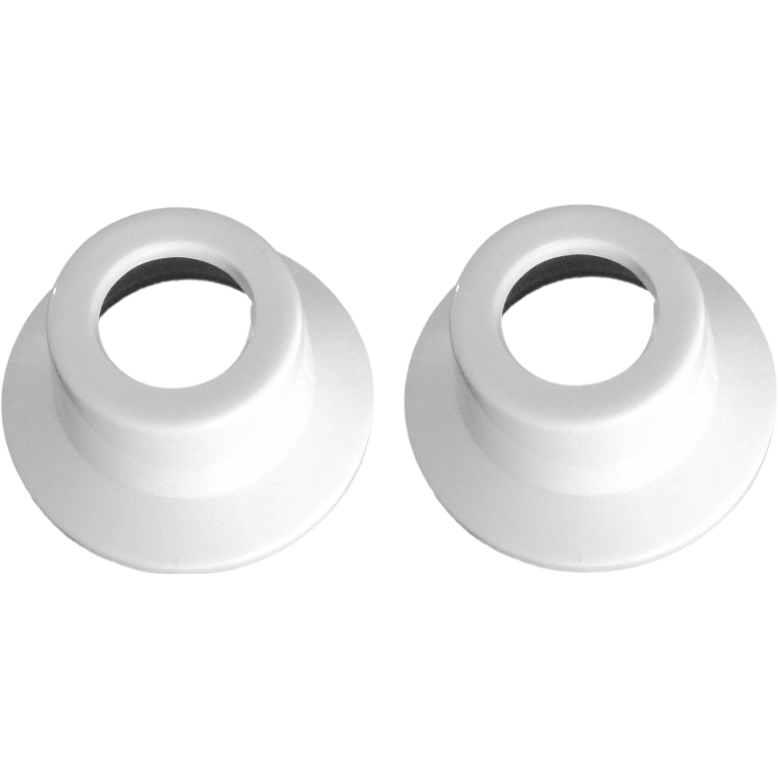 Shaw & Mason 154mm White Plastic Round Basin Flange - 2 Pack