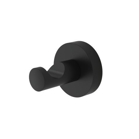Caroma Cosmo Matte Black Robe Hook 45mm Metal
