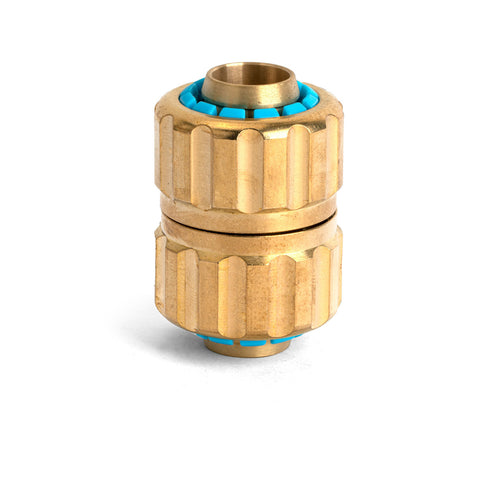 Holman 18mm Brass Grip n Lock Threaded Hose Joiner, Outdoor