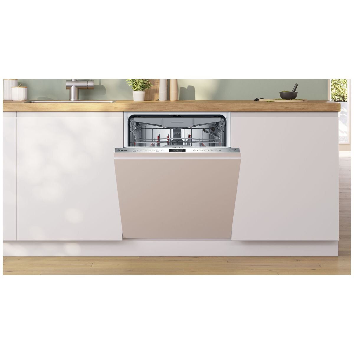 Bosch 60cm Series 8 Integrated Dishwasher - 15 Place Settings, Zeolith PerfectDry, TimeLight - SMV8ZCX02A
