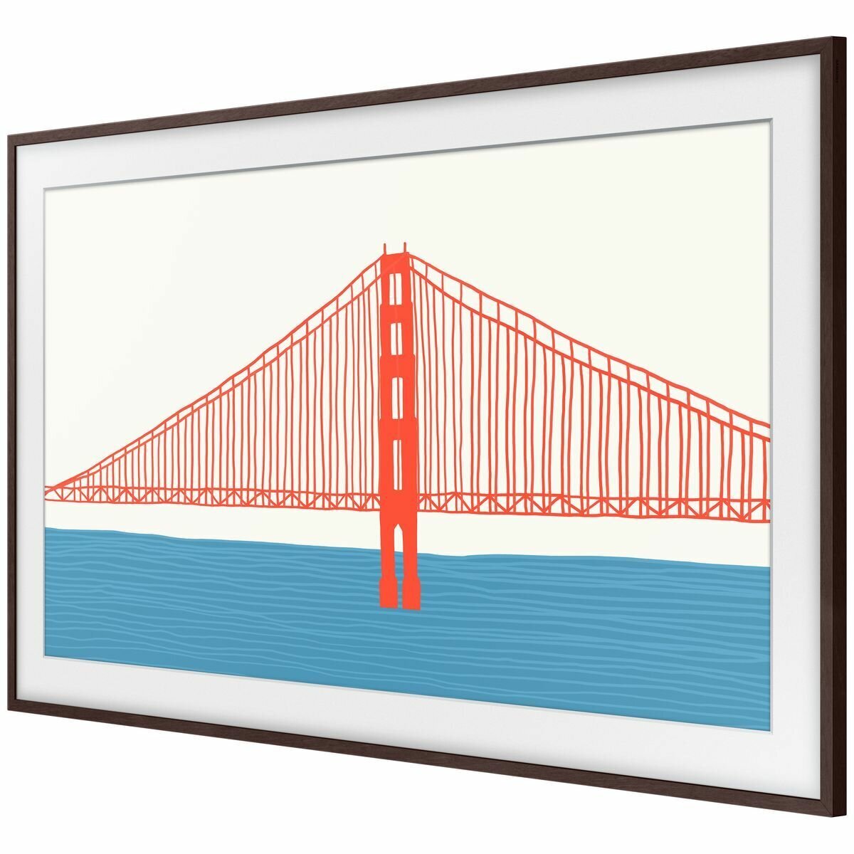 Samsung Modern Frame bezel for 50 inch The Frame TV - Magnetic snap-on, Brown - VG-SCFA50BWBRU