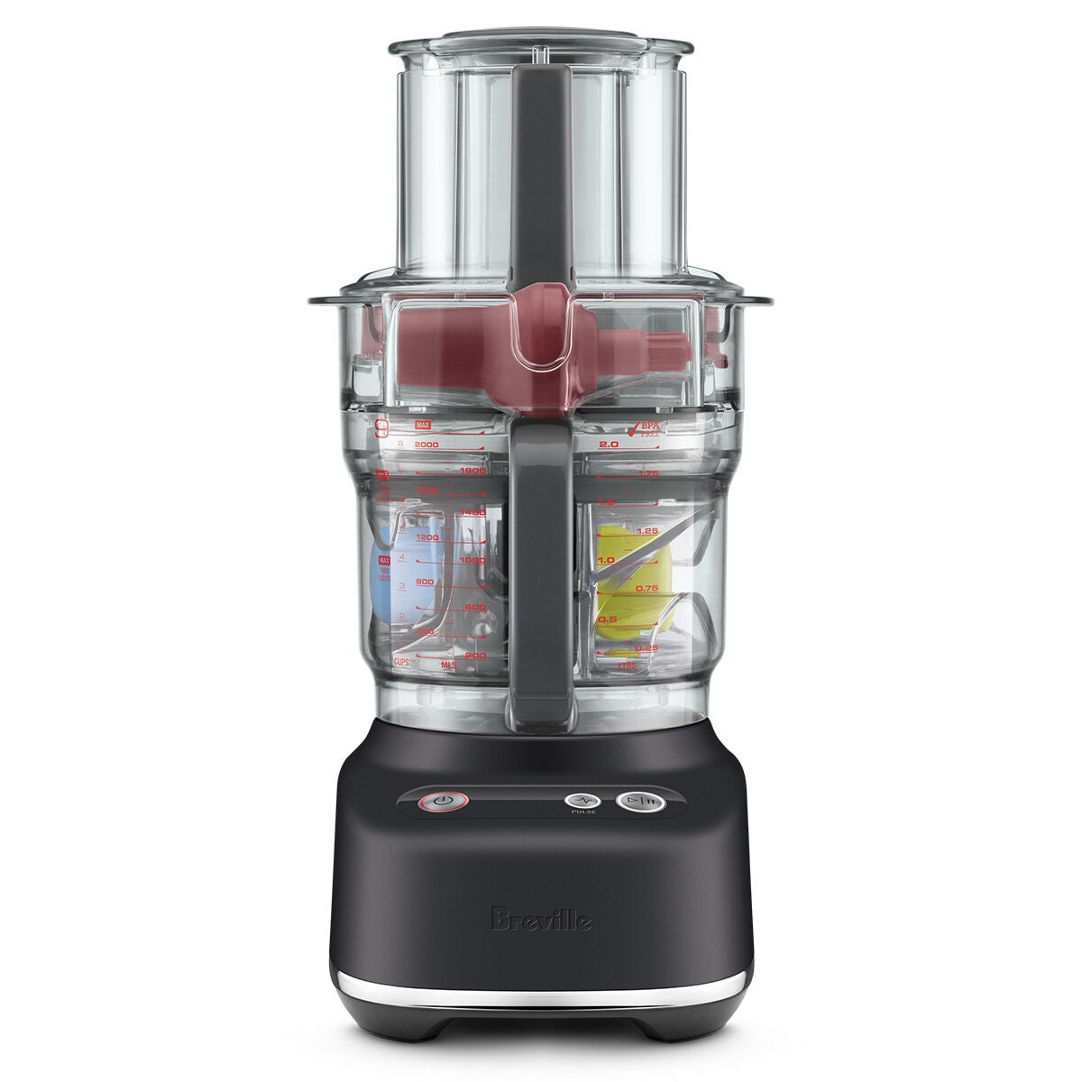 Breville the Paradice 9 food processor - Paradice Kit dicing, 605W, Black Truffle - BFP638BTR