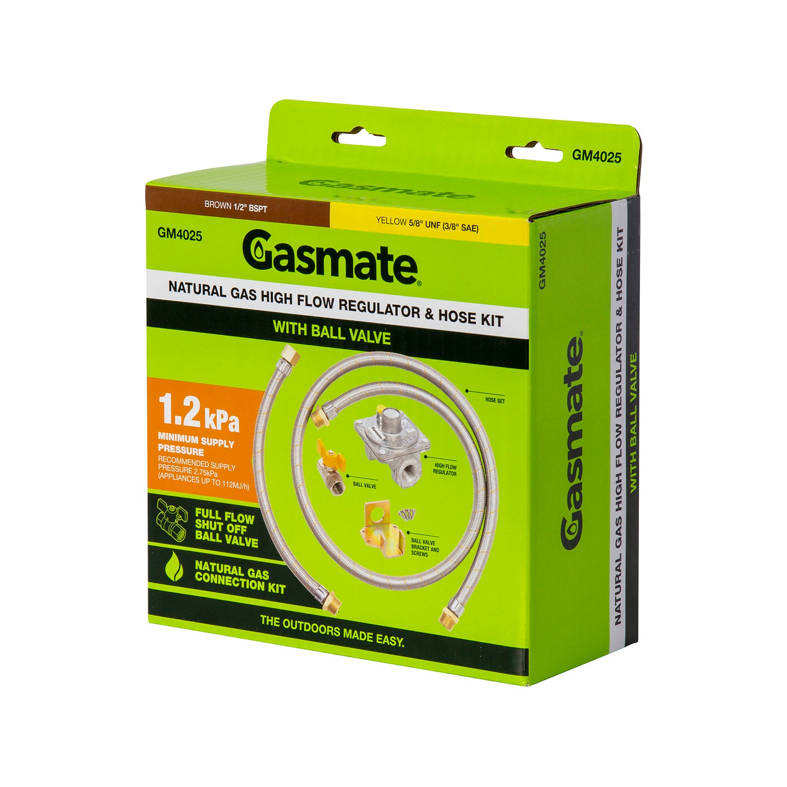 Gasmate Natural Gas High Flow Regulator and Hose Conversion Kit