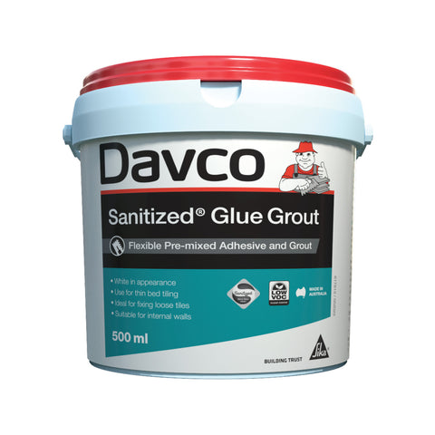 Davco 500ml White Sanitized Glue Grout Paste 1207700