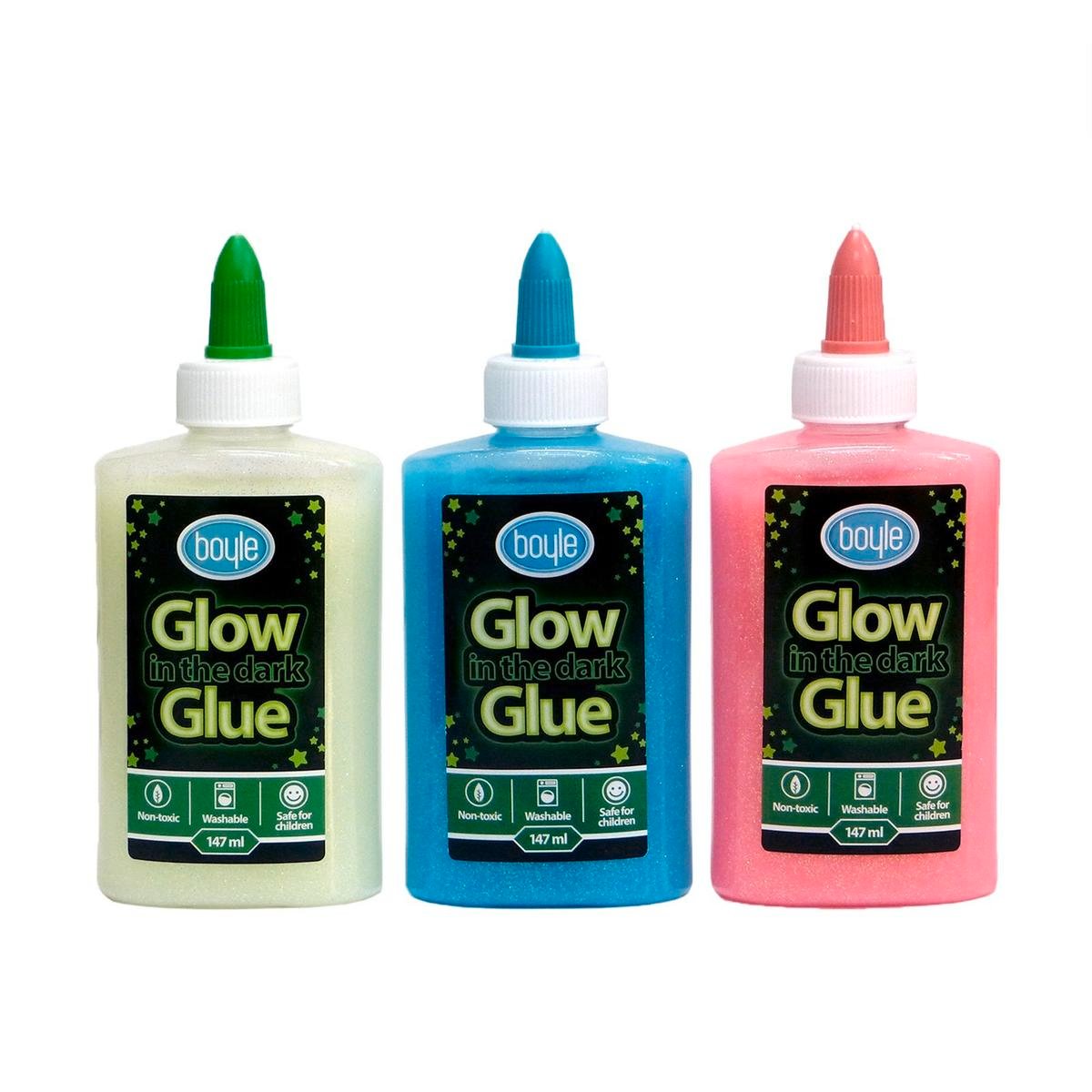Boyle Glow in the Dark Adhesive Craft Glue - 147ml - Safe for Children - SuperSaverAU - view 1