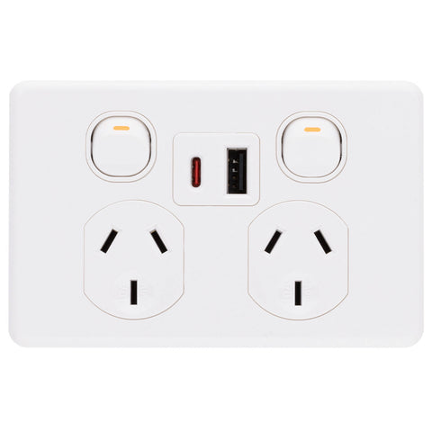 DETA X6 Double Power Point with USB-A & USB-C PD20W Fast Charging Outdoor