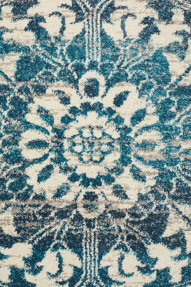 Rug Culture Babylon Medium Rug 230x160cm - Blue Polypropylene, Jute Weft Backing - BLN207BLUE230X160