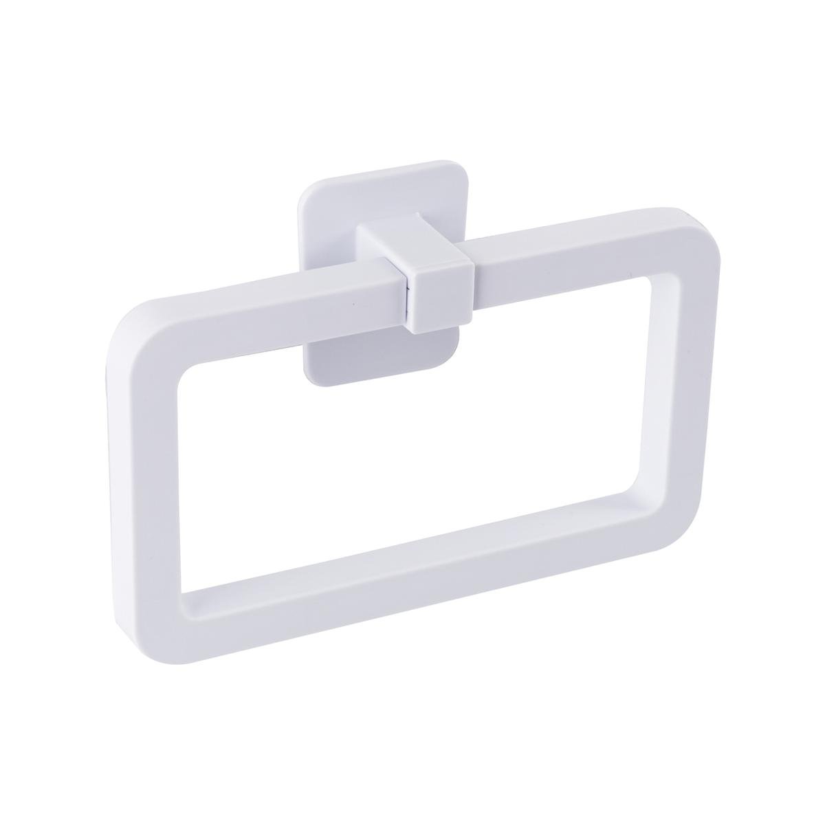 Naleon White Self Adhesive Towel Ring - 170mm x 120mm - Durable ABS Plastic - SuperSaverAU - view 1