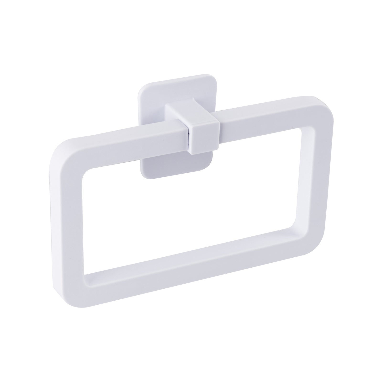 Naleon White Self Adhesive Towel Ring - ABS Plastic