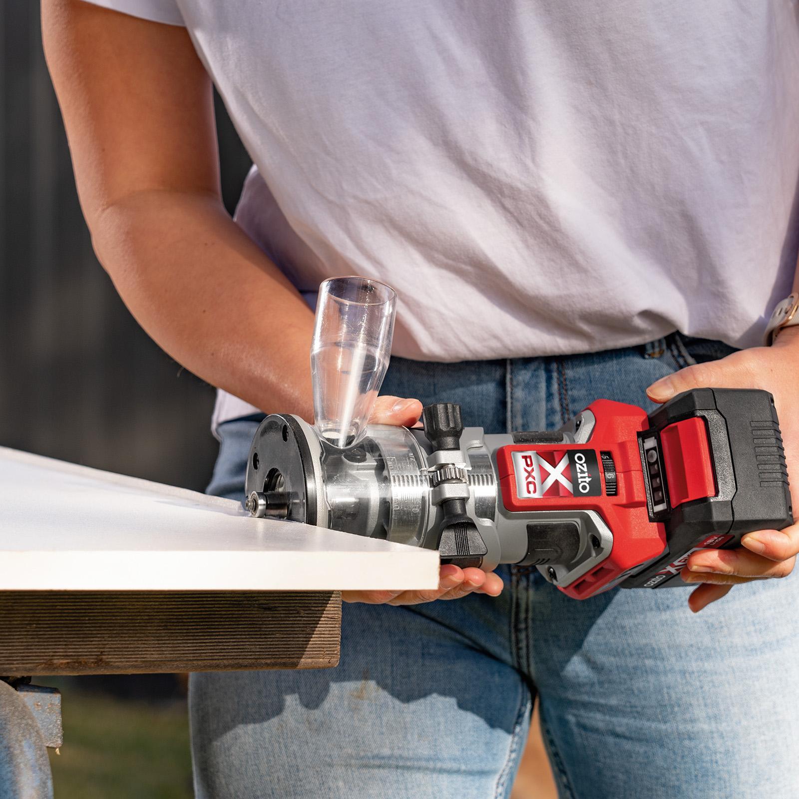 Ozito PXC 18V Brushless Cordless Trim Router 30000 RPM - Skin Only PXBLTS-018