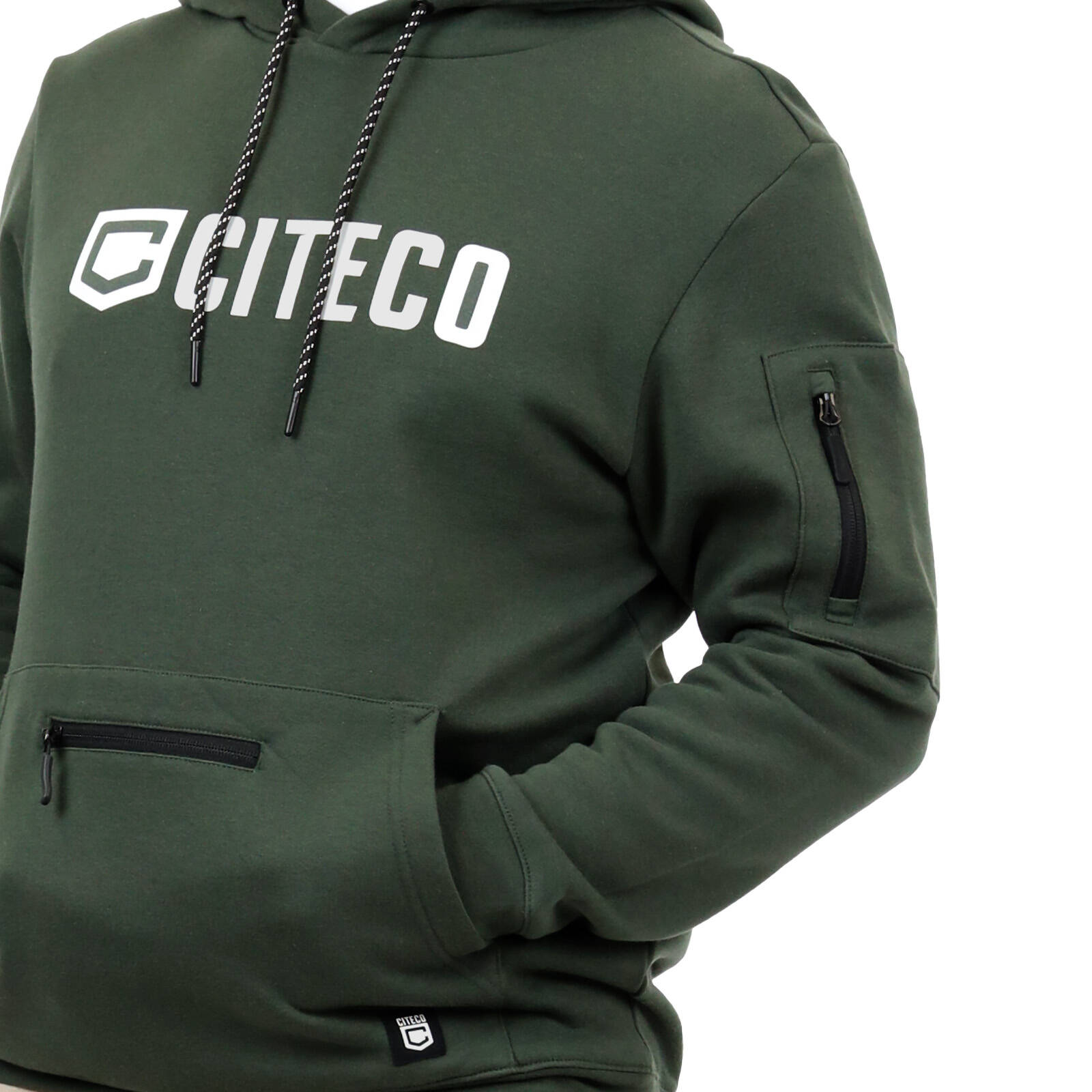Citeco Men's Khaki Hoodie Cotton/Polyester - Large