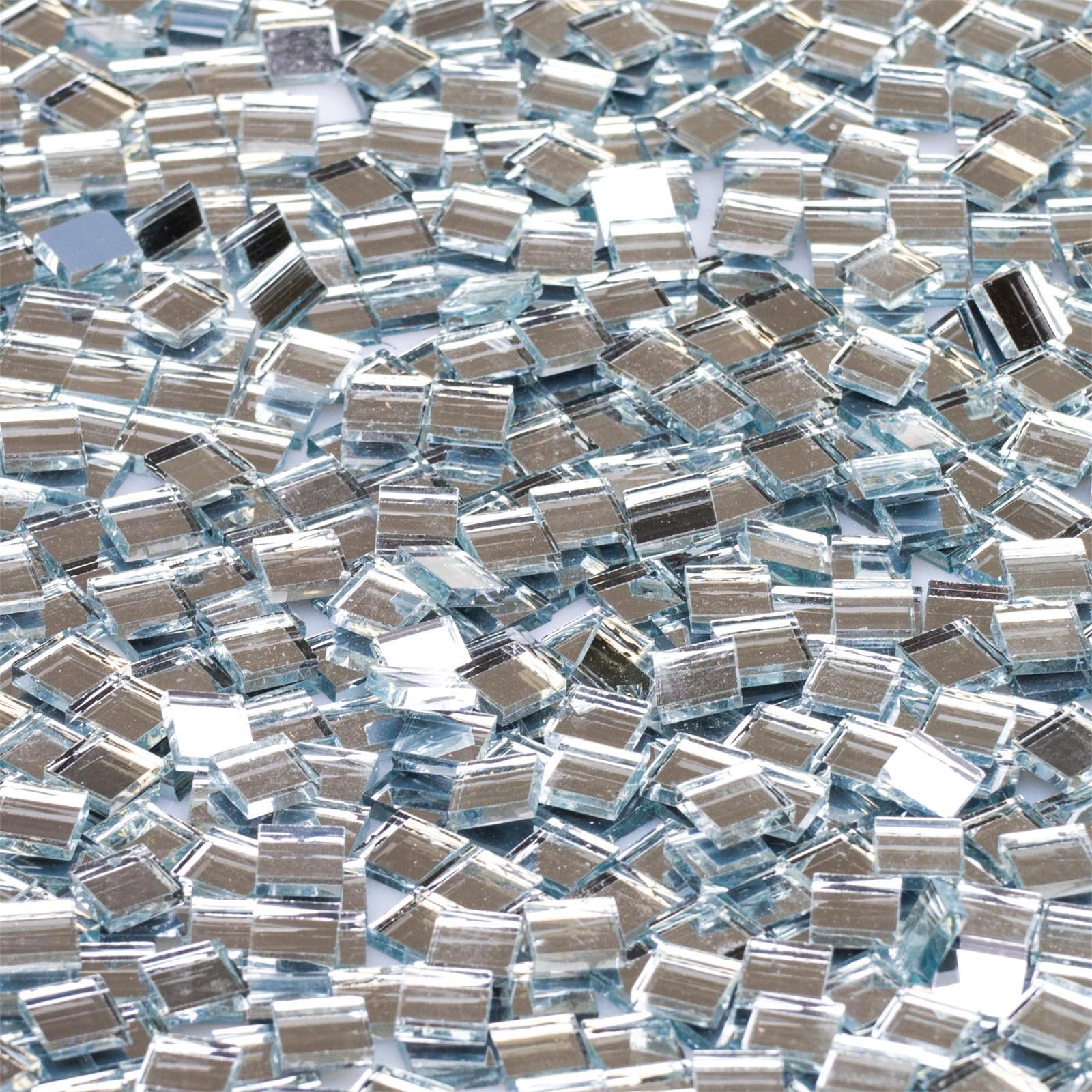 Mandala Art Mini Mirror Mosaic Glass Tiles, 10mm, 175 Pack, Indoor & Outdoor