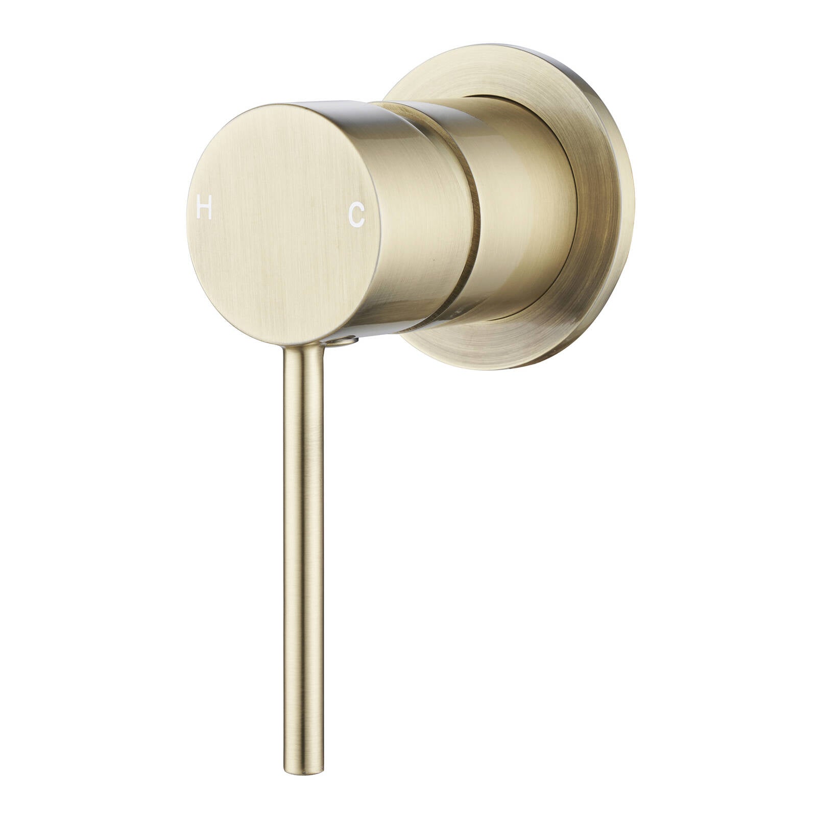 Mondella Resonance 35mm Brushed Brass Pin Lever Shower Mixer, Brass
