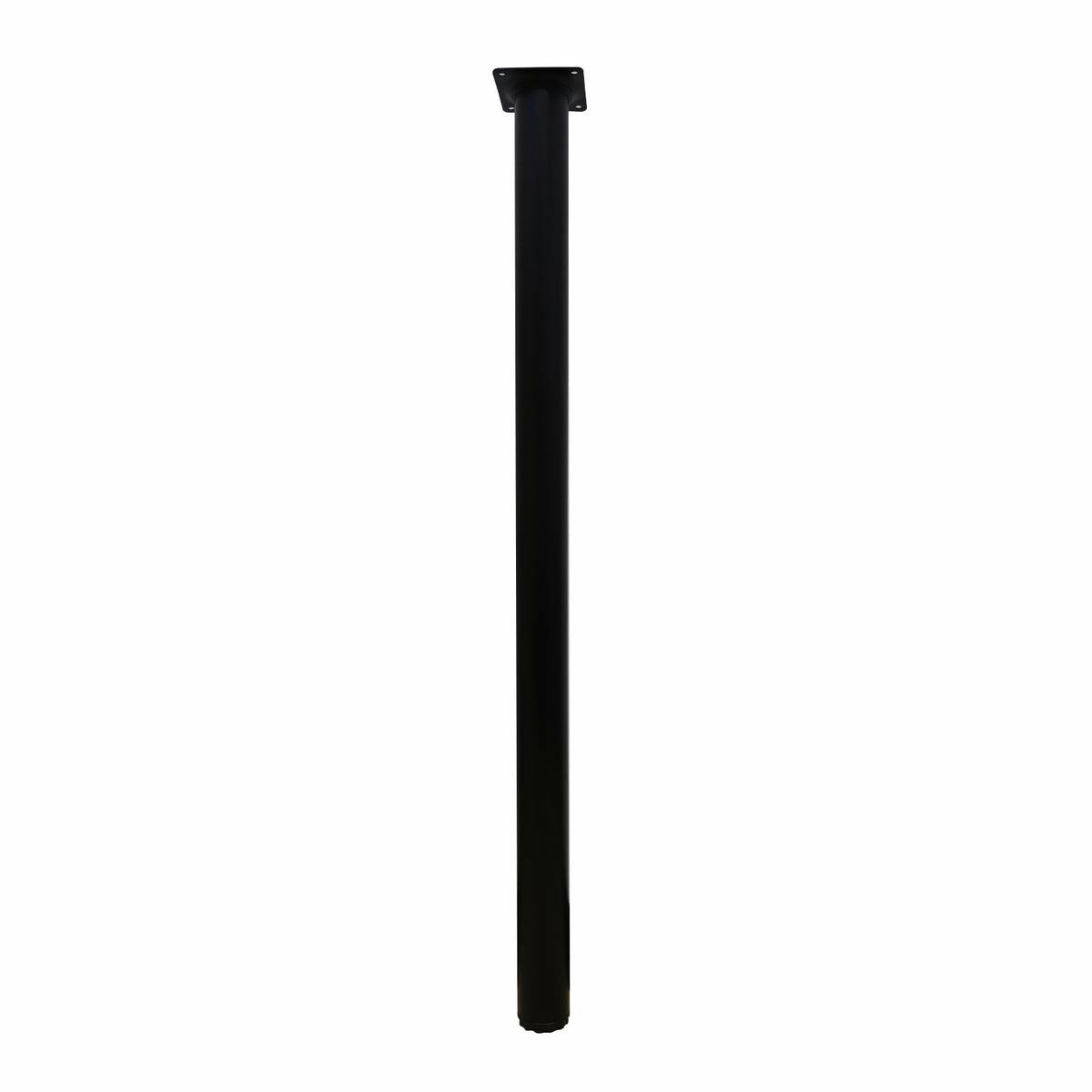 Adoored Black Metal Round Furniture Leg 40mm x 710mm - 1 Pack - SuperSaverAU - view 1