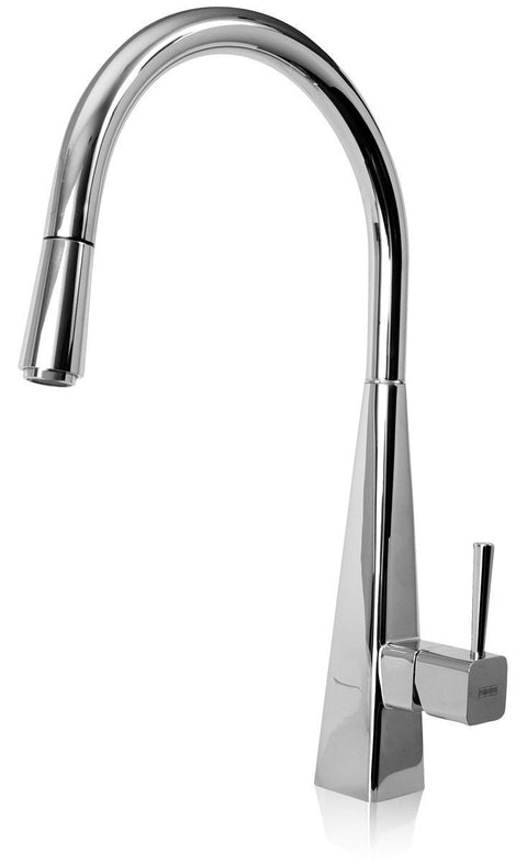Franke Pyra pull-out tap in chrome - WELS 6 star, 4.5L/min, swivel gooseneck spout - TA6831CH