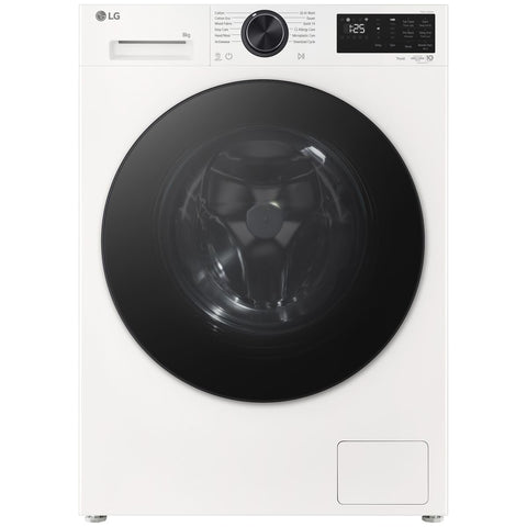 LG Series 3 8kg Front Load Washing Machine - AI Direct Drive, 1400rpm Spin, Essence White - WX3-1408W