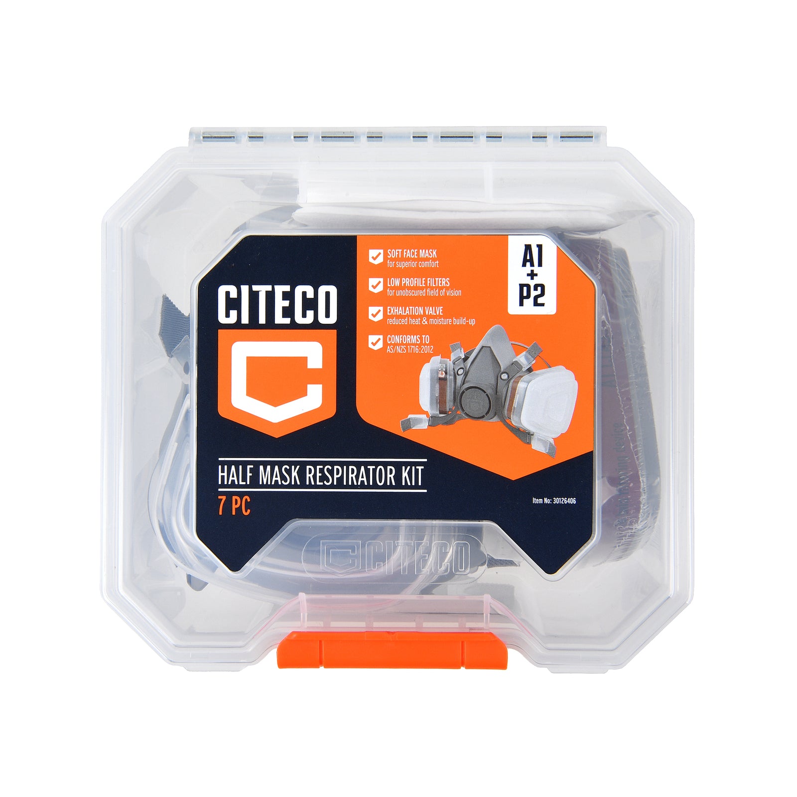 Citeco Half Face Respirator A1P2 Kit, Organic Vapour & Particle Protection