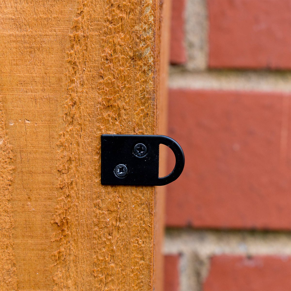Taskmaster 75mm Black Matte Solid Brass Surface Bolt