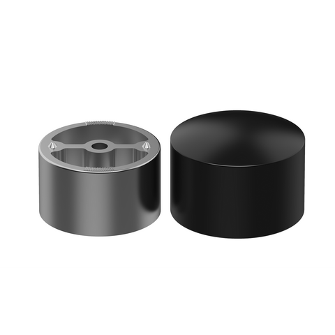 Porta 43mm Matt Black 304 Stainless Steel Handrail End Cap
