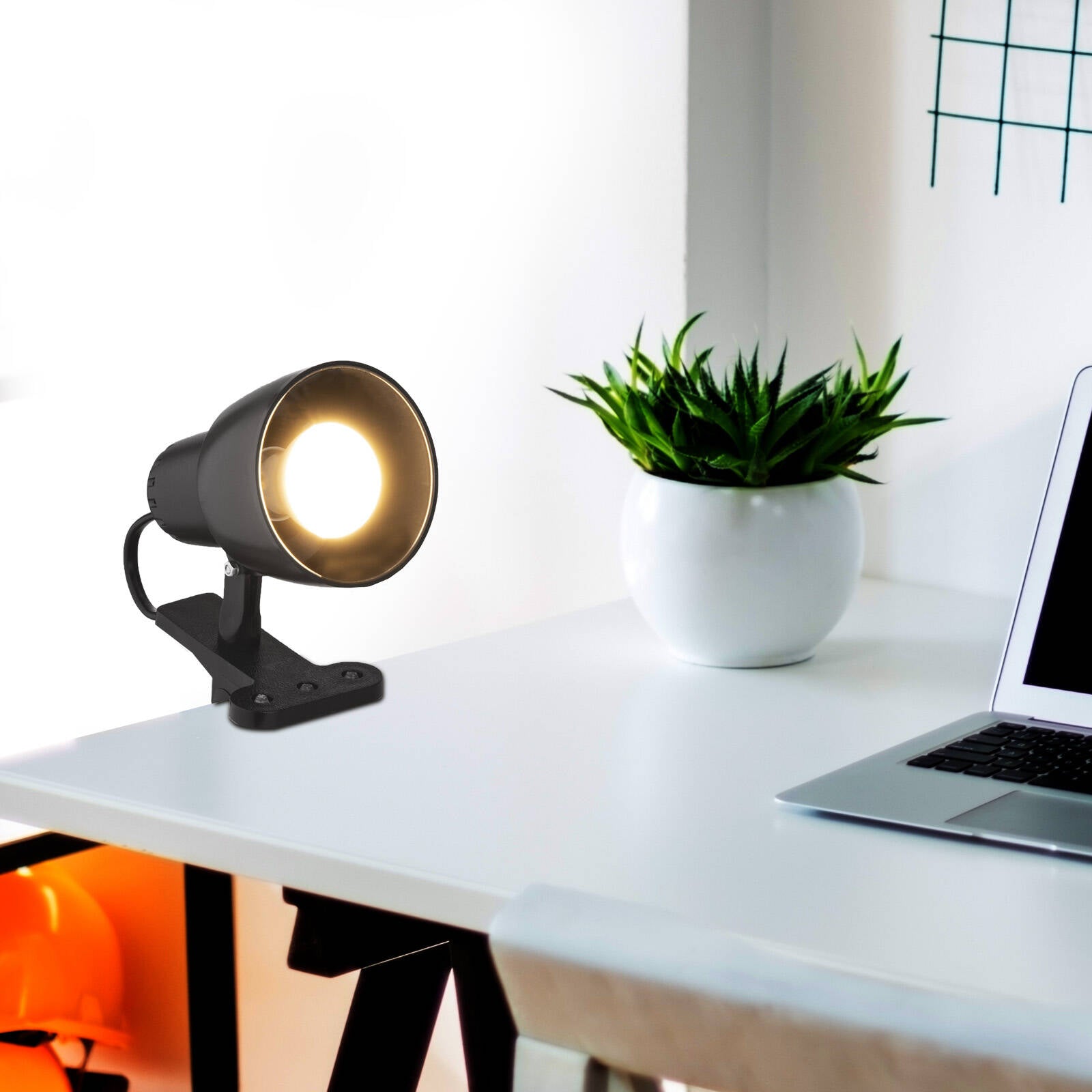 Verve Design Black Cassy Clip Lamp Adjustable Head Indoor/Outdoor 15W ATL155BK