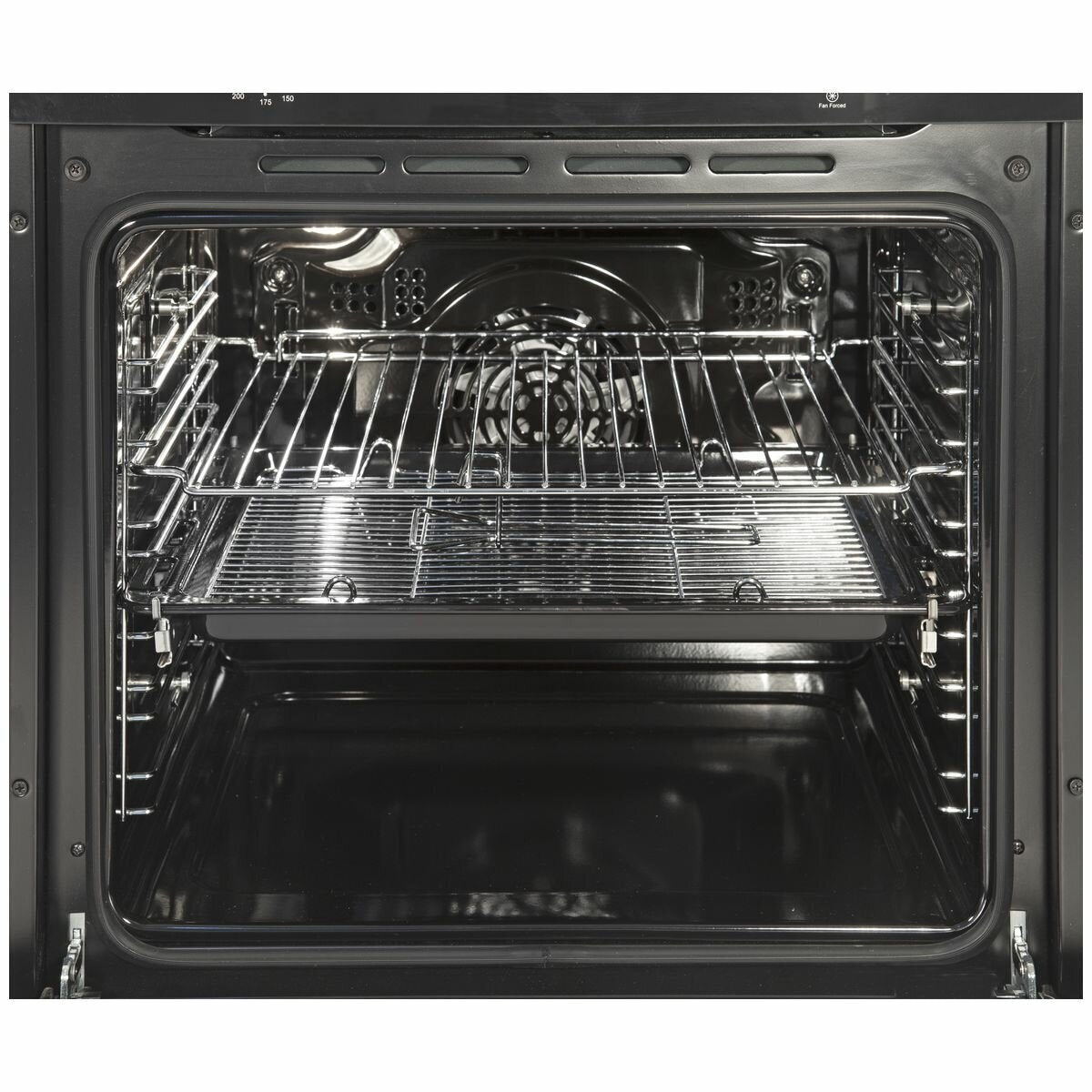 Artusi 60cm Electric Built-In Oven - 78L Usable, Stainless Steel, Black Glass Door, Halogen Light - AO676X