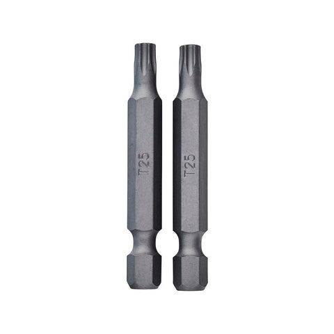 Irwin Power Bits TX25 50mm 2pk - Durable S2 Alloy Steel - Magnetised Tips - SuperSaverAU - view 1