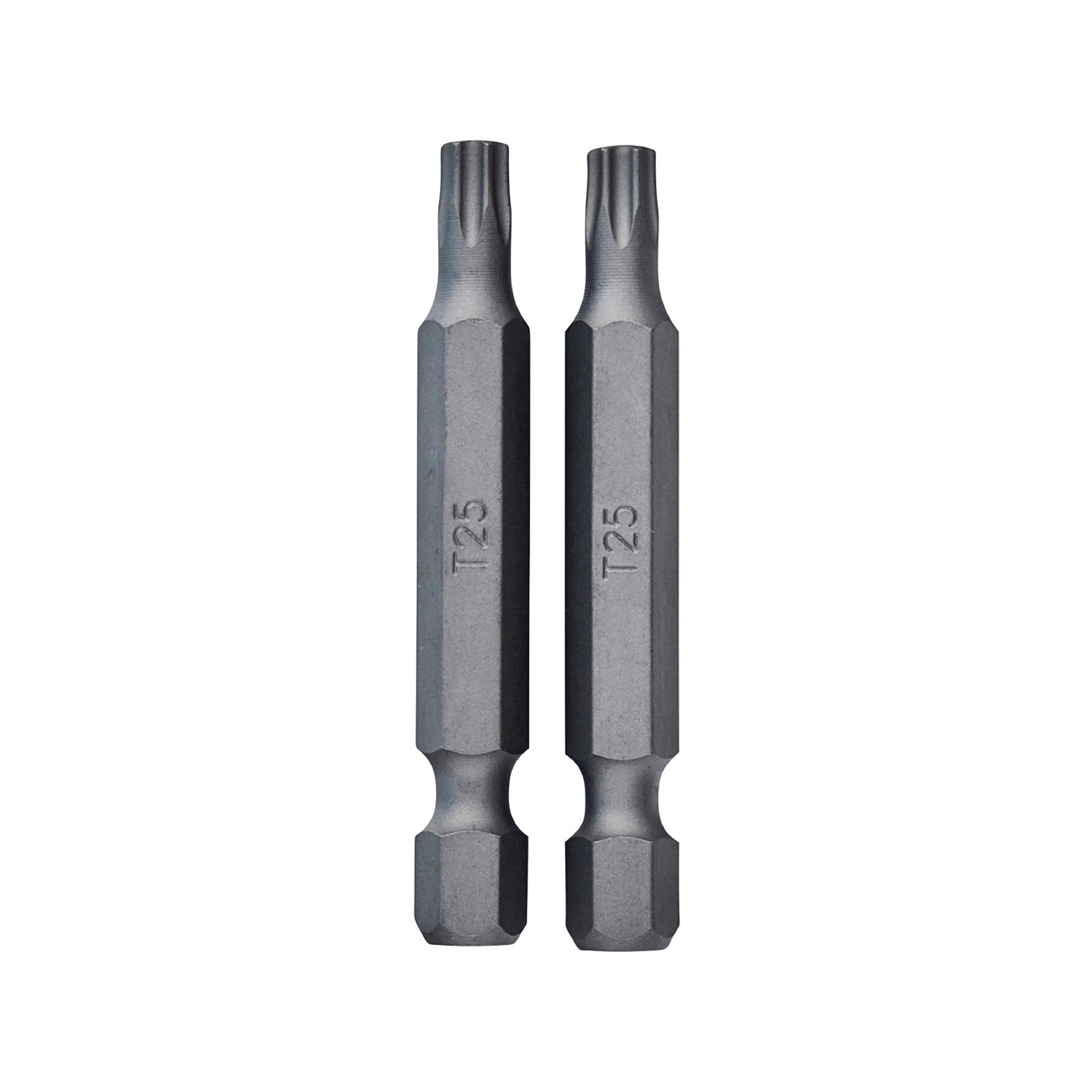 Irwin 50mm TX25 S2 Steel Power Bits 2 Pack, Magnetic Tip