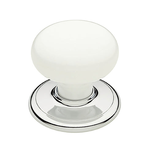 Gainsborough Classic Series Wardrobe Knobset Bright Chrome / White Interior