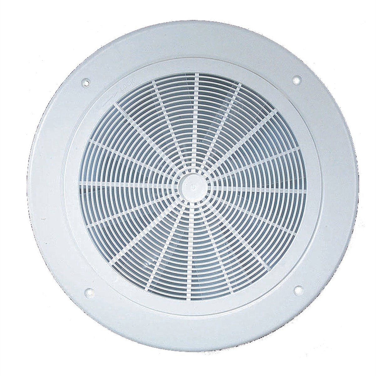Haron 280mm White Plastic Ceiling Vent with Motorless Fan