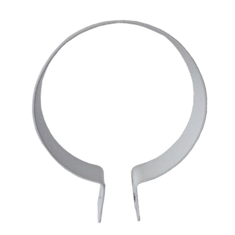 Kinetic Pipe Saddle Clips 90mm 2 Pack Iron White Secure Plumbing - SuperSaverAU - view 1