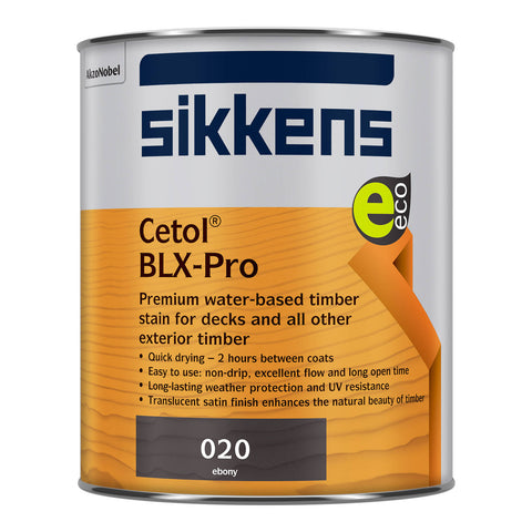 Sikkens Cetol BLX-Pro Timber Finish 1L Ebony, Water-Based UV Resistant
