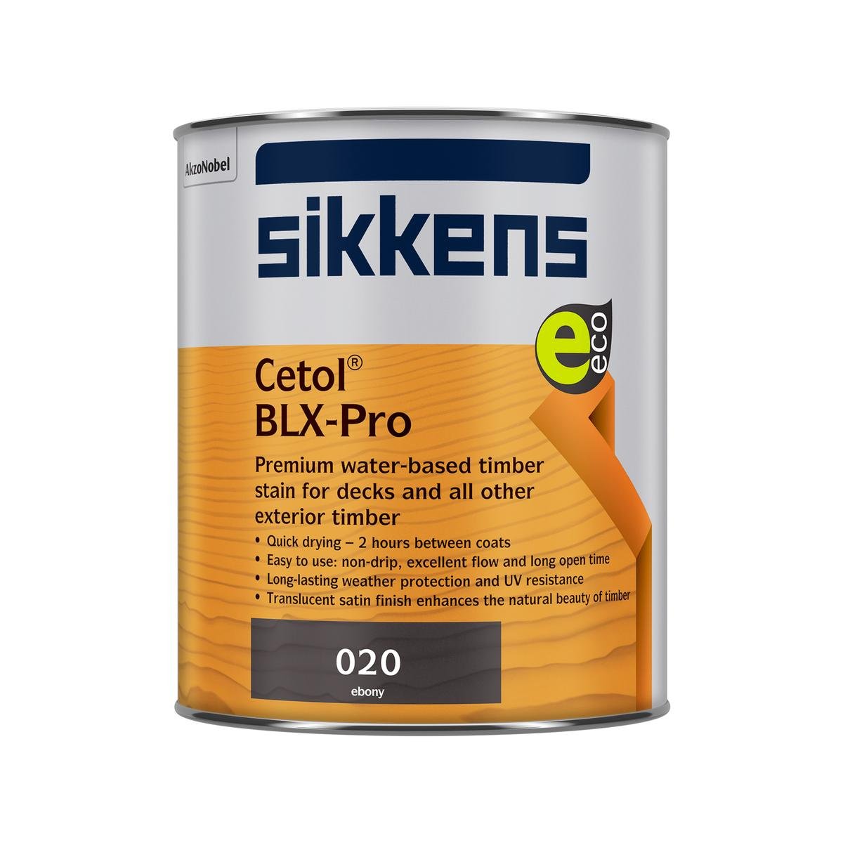 Sikkens Cetol BLX-Pro Timber Finish 1L Ebony, Water-Based UV Resistant