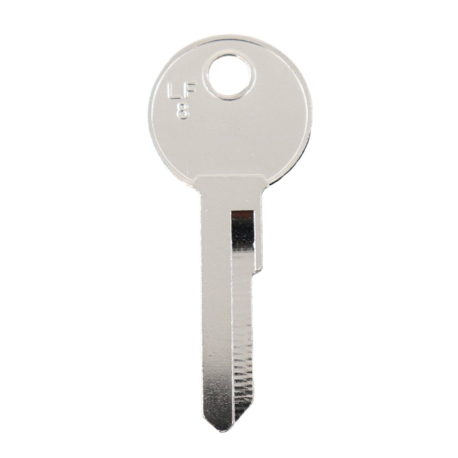 EHI LF8 Silver Nickel Plated Brass Blank Key