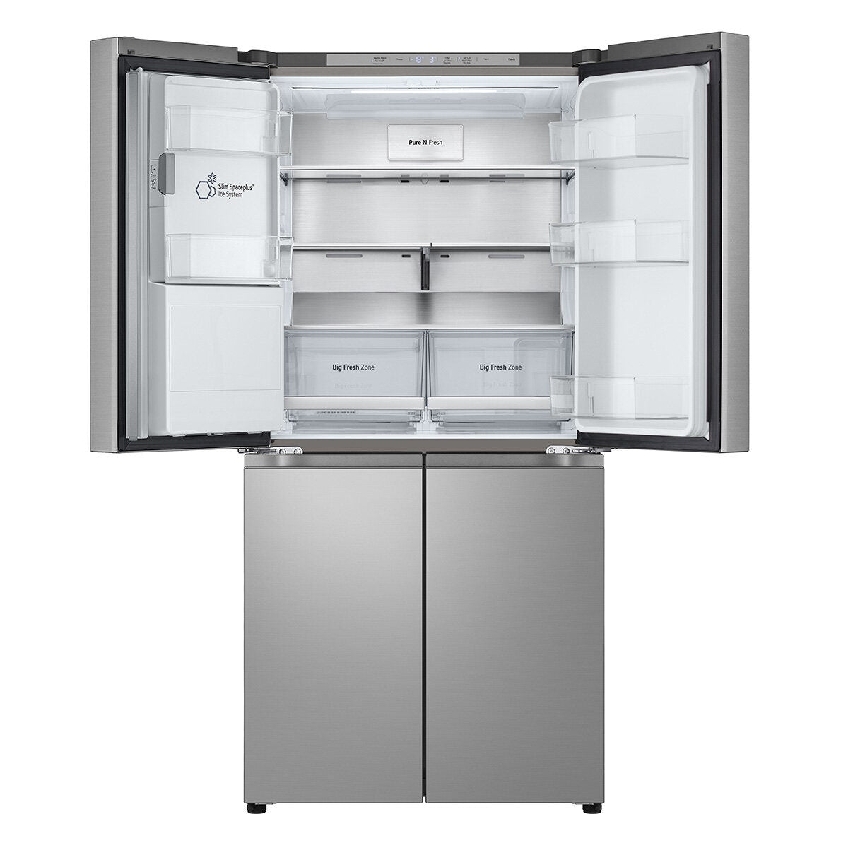 LG 506L French Door Fridge - Plumbed Ice and Water, Stainless Steel, 4.5 Star Energy - GF-L500PL
