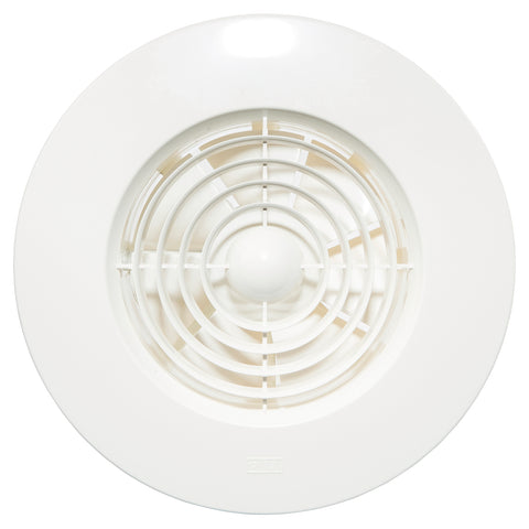 HPM 150mm White Slimline Round Wall Exhaust Fan 24W 309m³/h Back Draft Stopper EF150RDWE