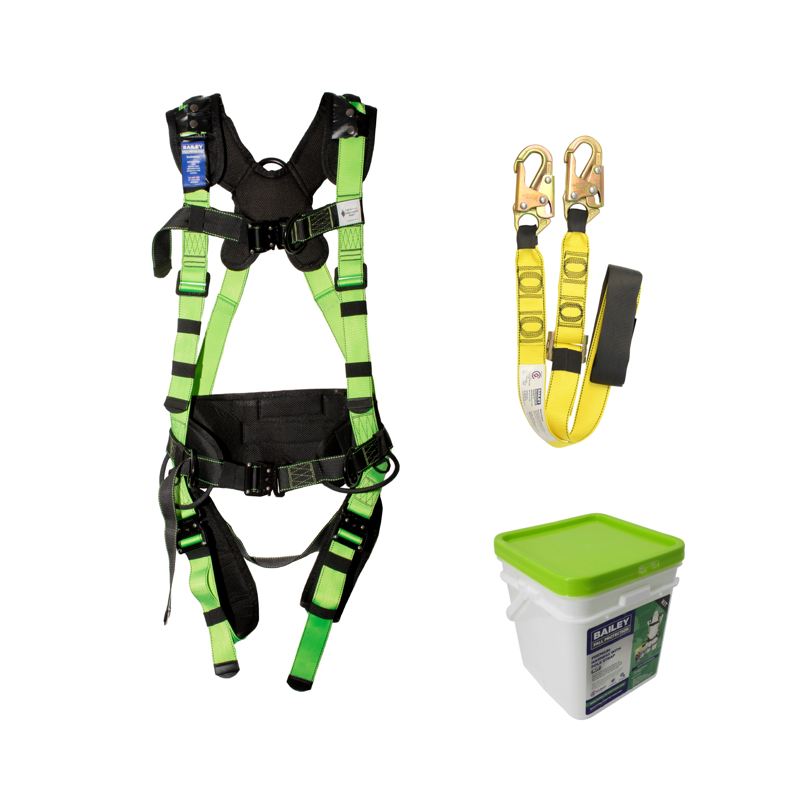 Bailey Fall Protection Premium Harness Kit with Pole Strap