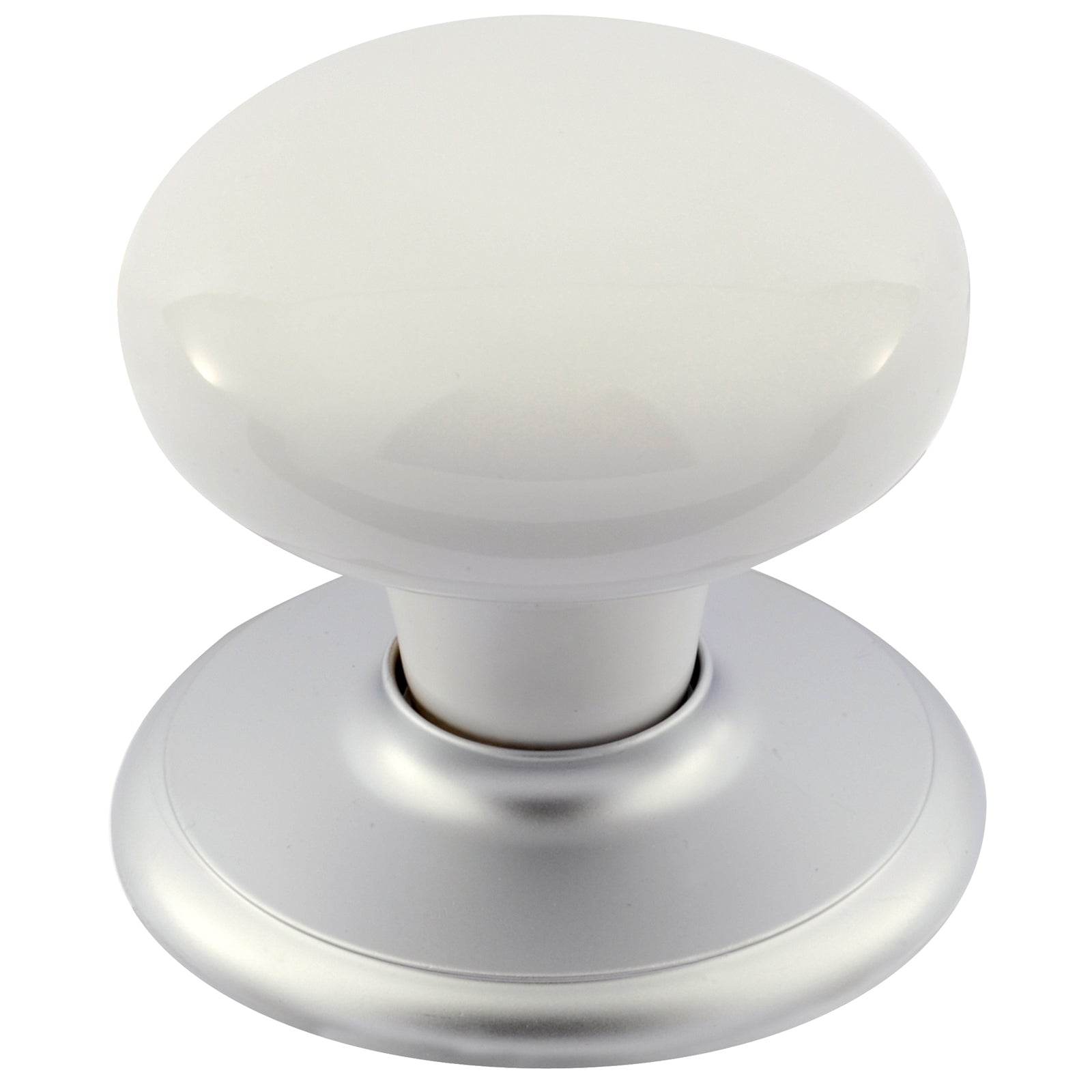Gainsborough Classic Series Passage Knobset Satin Chrome / White Interior