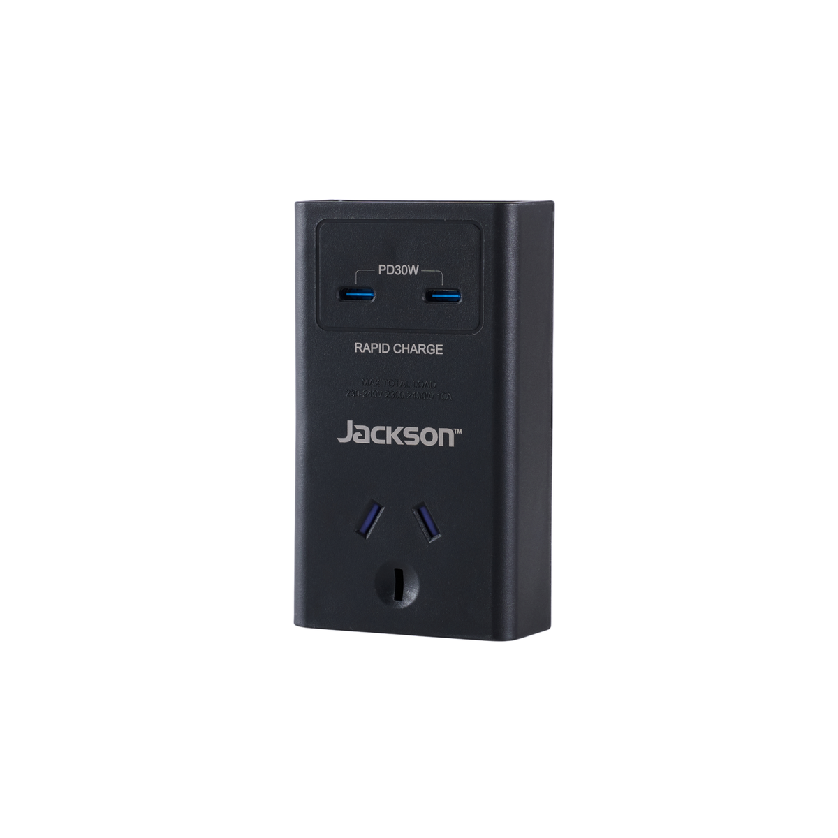 Jackson 1 Outlet Wall Adaptor with USB-C PD30W x2, White