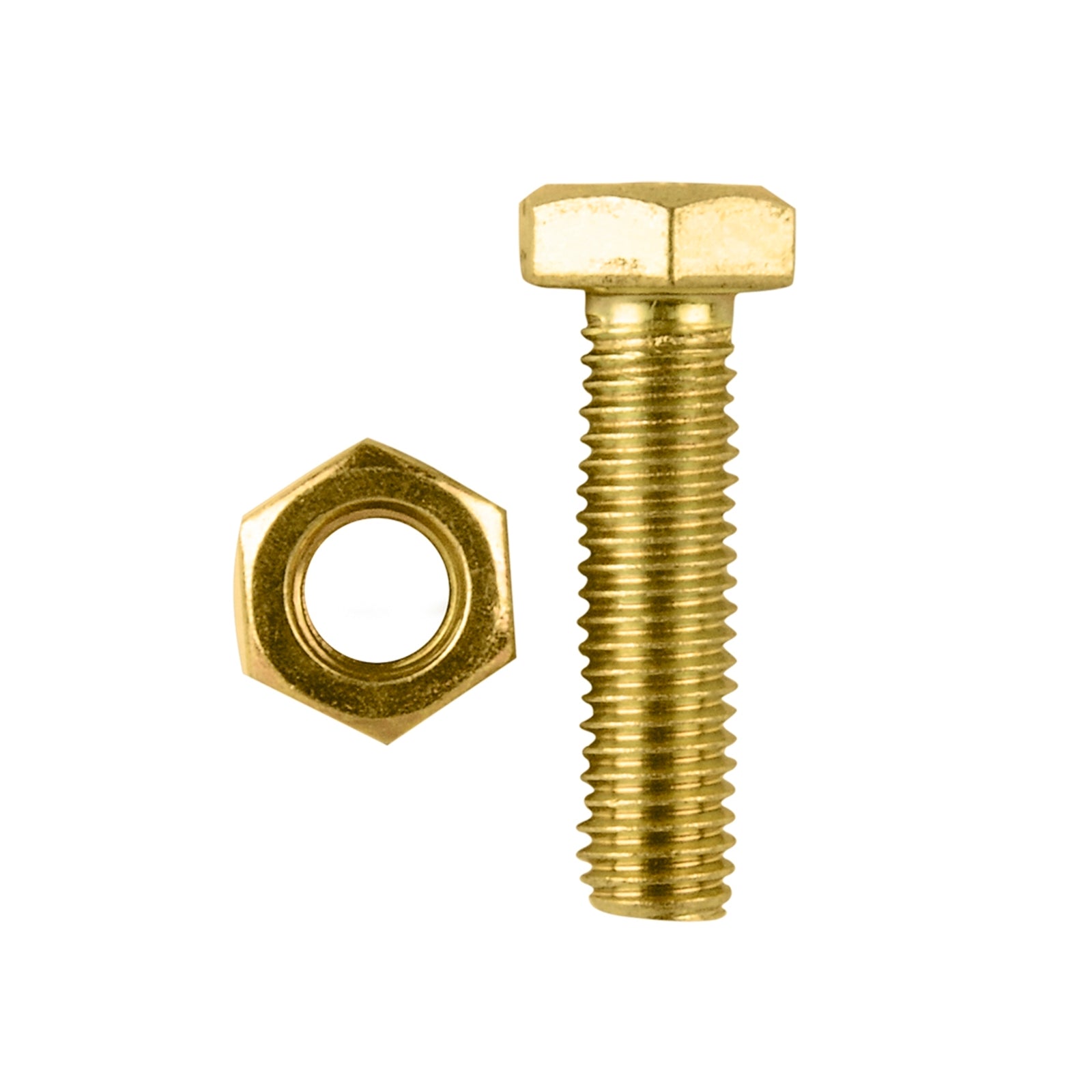Pinnacle M8 x 30mm Hi-Tensile Hex Bolt and Nut - Yellow Zinc, 4 Pack