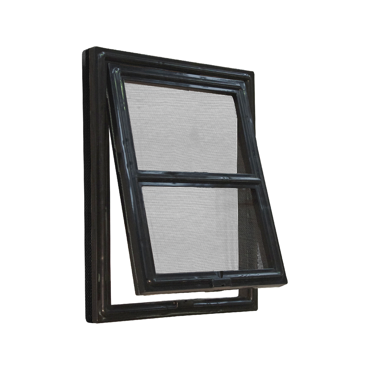 Pillar Products 202 x 254mm Black Polypropylene Flyscreen Pet Door - Medium
