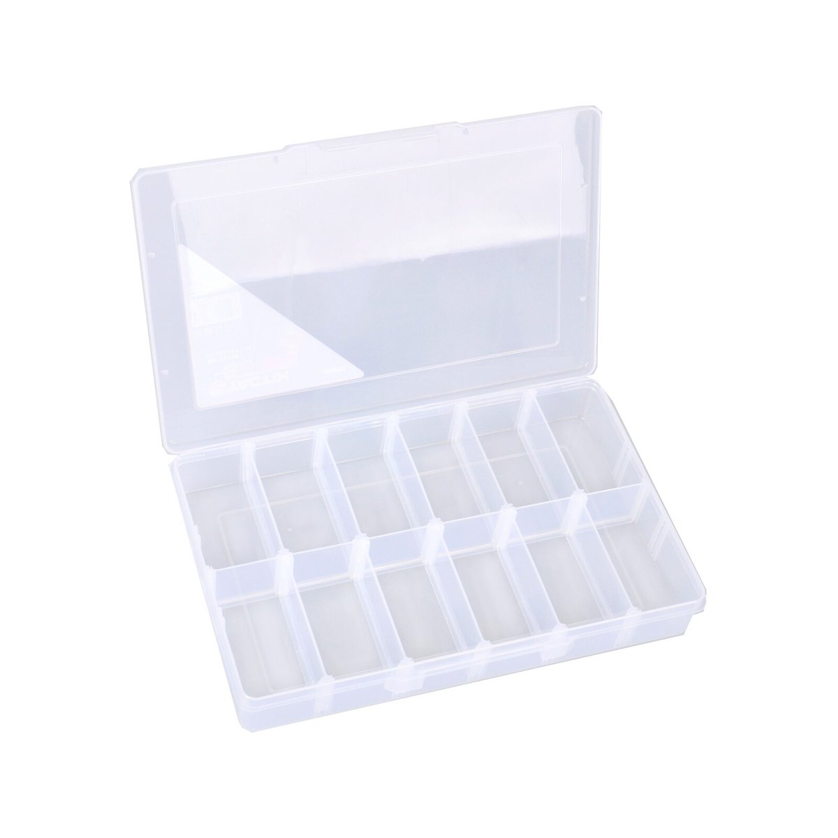 Craftright 12 Compartment Clear Polypropylene Organiser Storage Box