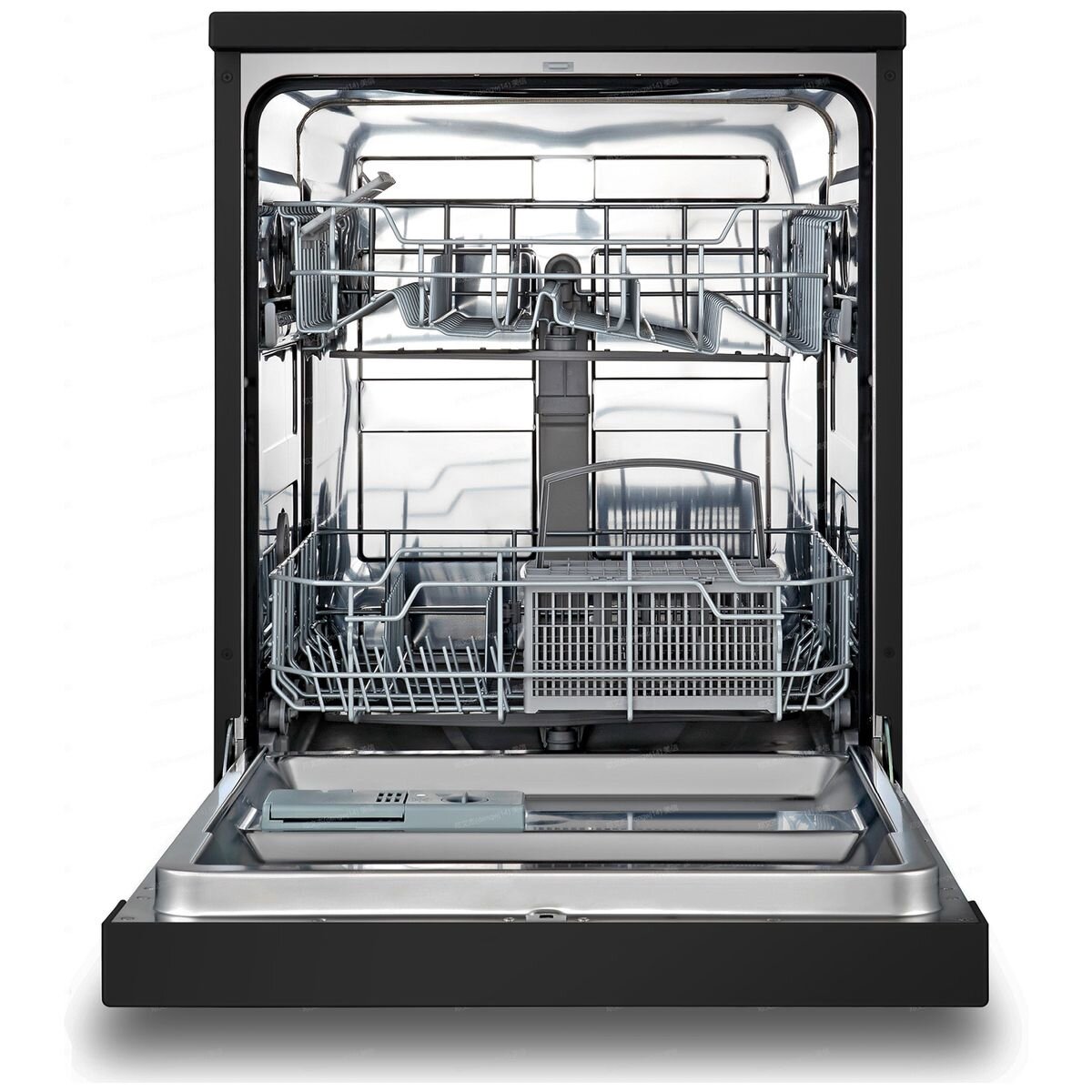 Mykin 60cm Freestanding Dishwasher - 12 Place Settings - Black - Four Wash Programs - MDW6004B