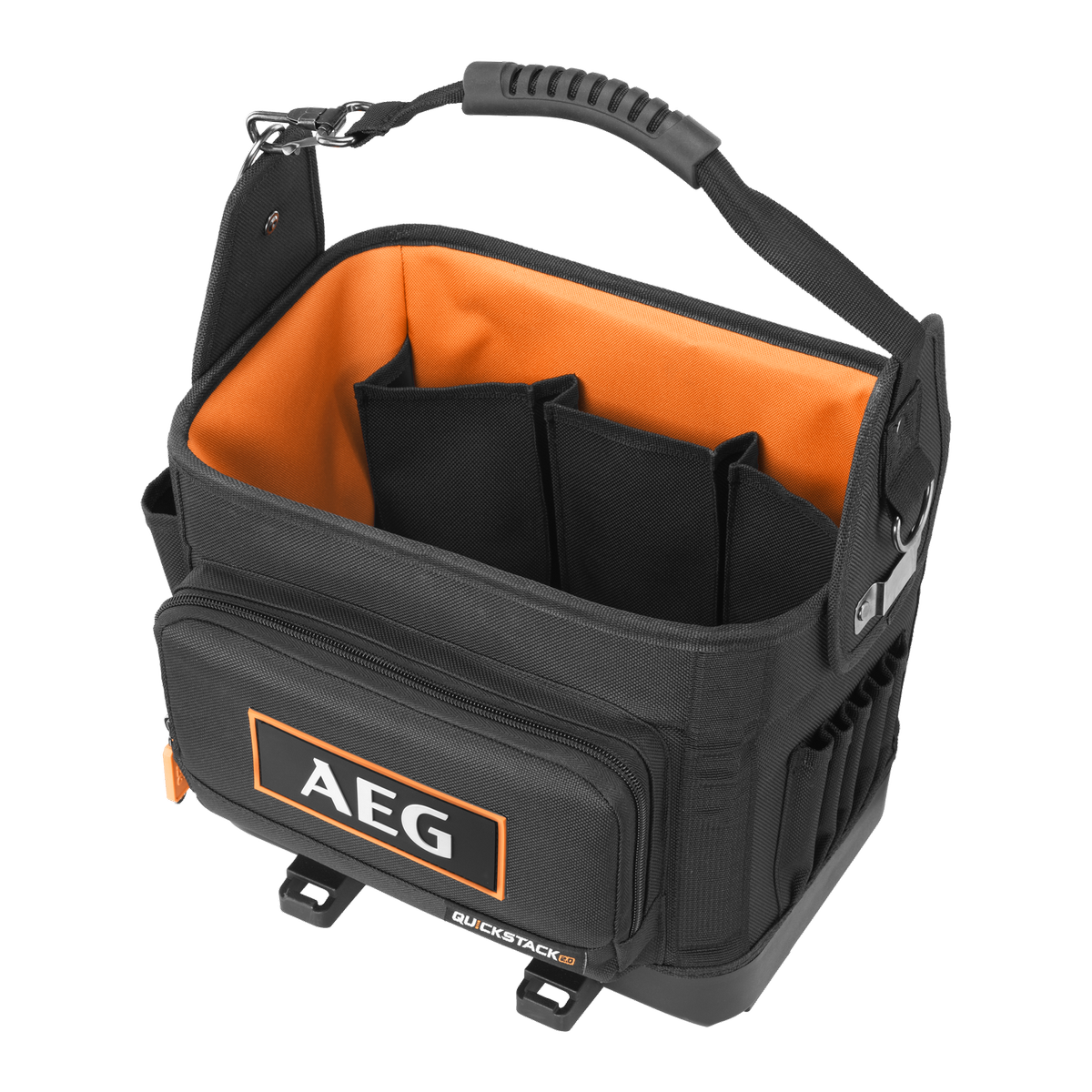 AEG QUICKSTACK 2.0 Half-Size Open Tote Tool Bag with Tape Measure Holder