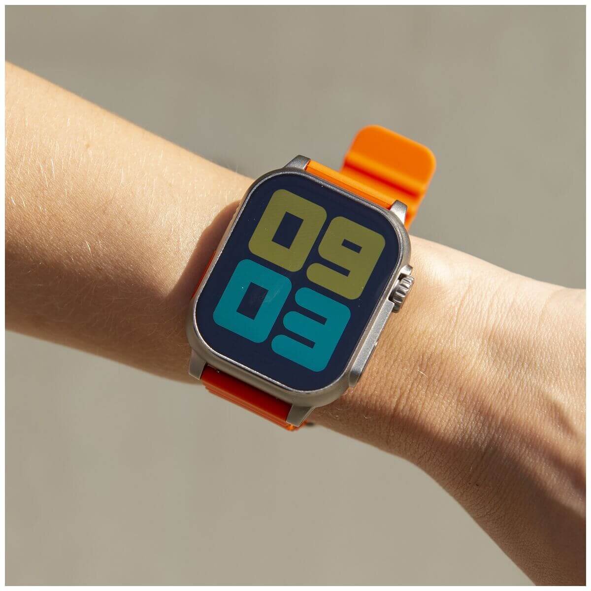 Fitsmart Elite XL smartwatch - AMOLED display, up to 45 days battery life, built-in GPS, orange - 10004977