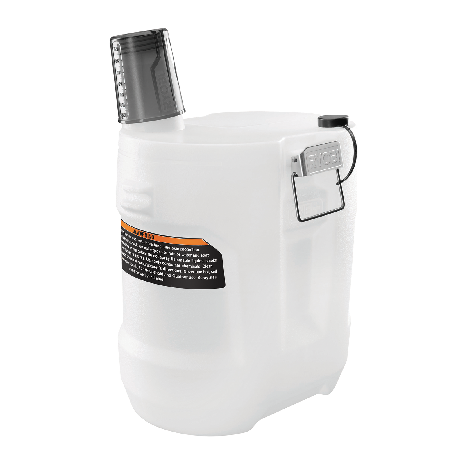 Ryobi 7.5L Sprayer Expansion Tank with Measuring Cup & Locking Latches