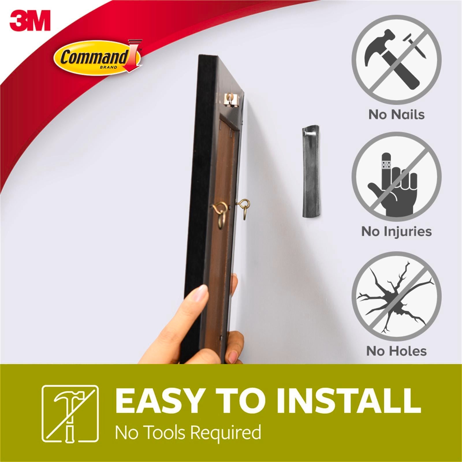 Command Large Metal Universal Picture Hanger - Adhesive, Damage-Free
